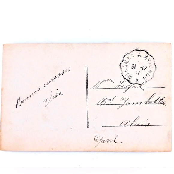 Joyeuse Annee New Year's Cottage Holly Winter Scene 1913 - Picture 2 of 3